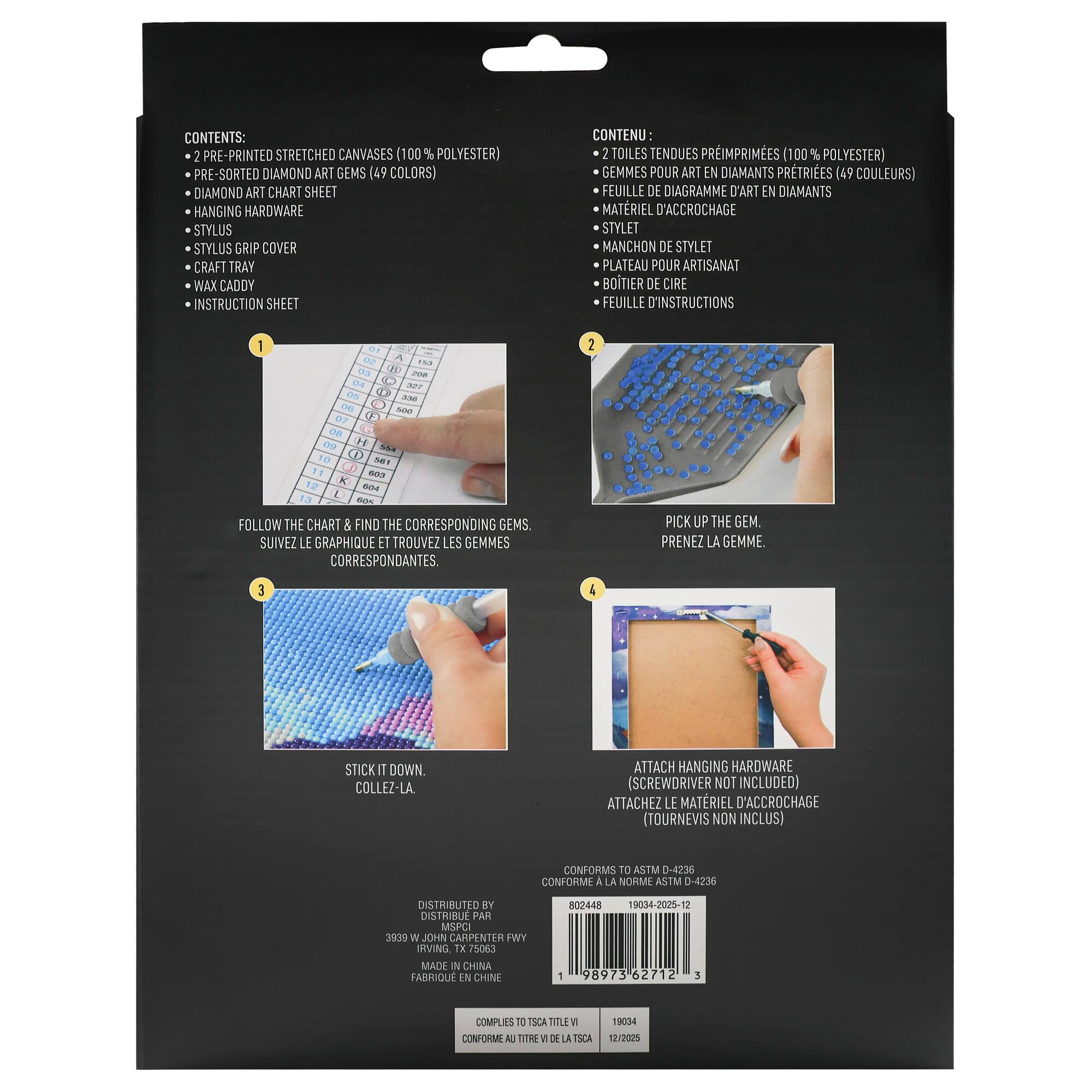 8" x 10" Pink Parrot Diamond Art Kit by Make Market®